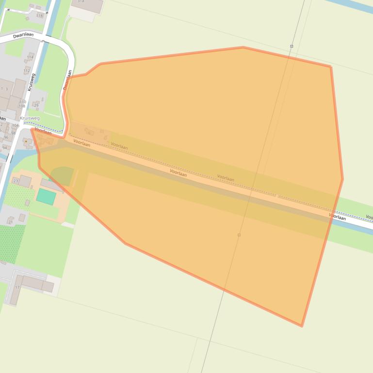 Kaart van postcodegebied 2665LX.