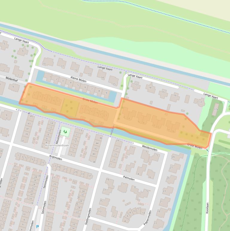 Kaart van postcodegebied 2665MC.