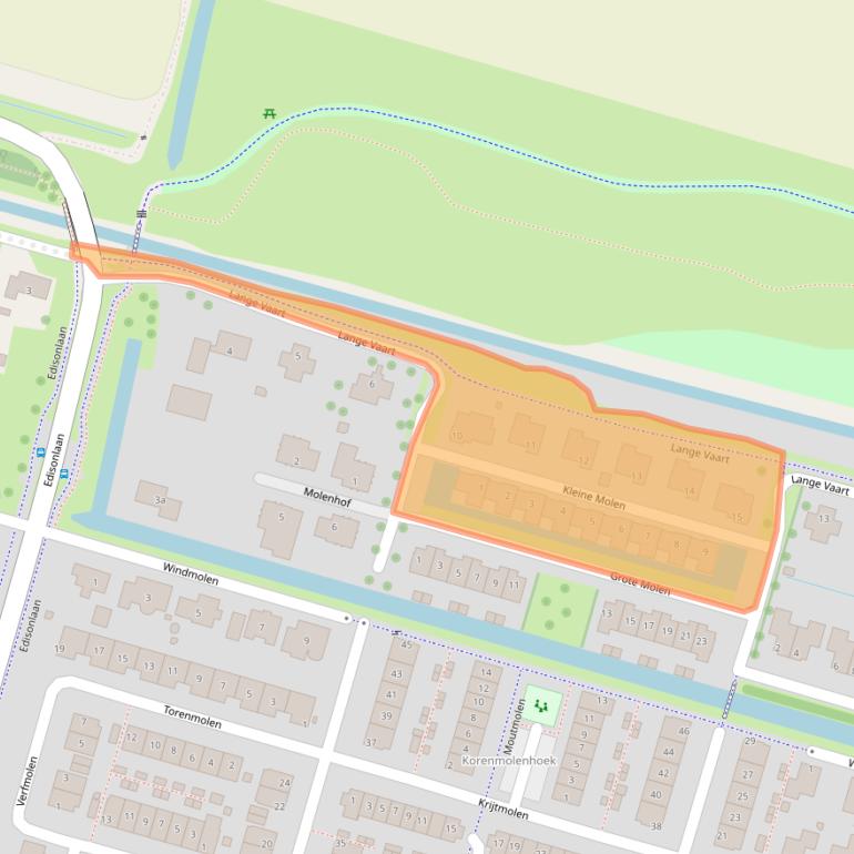 Kaart van postcodegebied 2665MD.