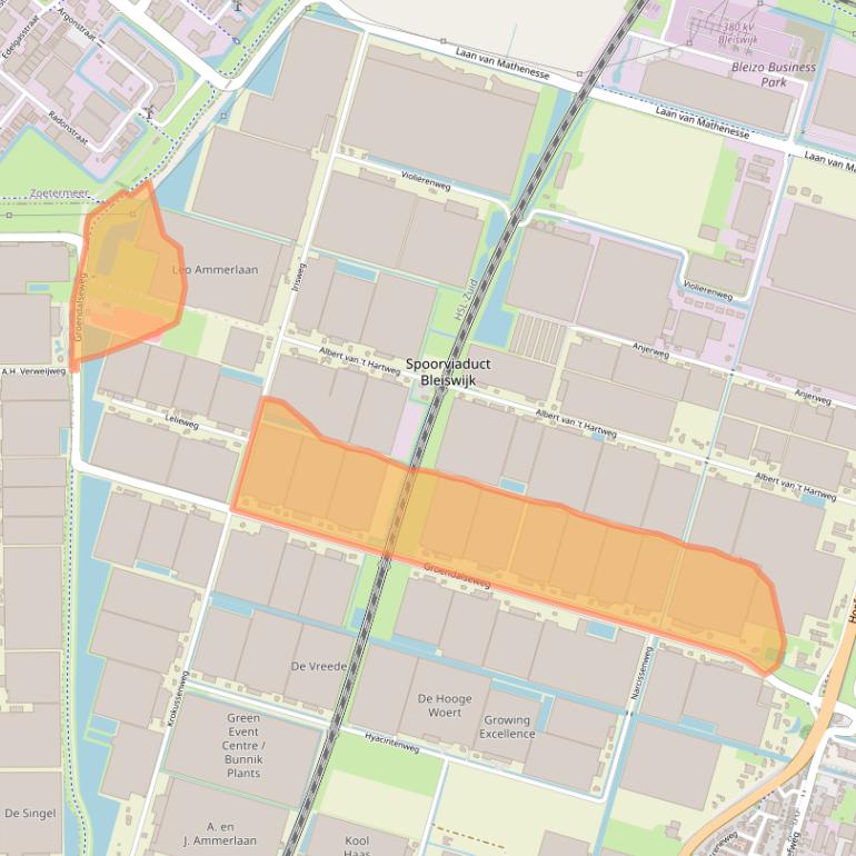 Kaart van postcodegebied 2665MH.