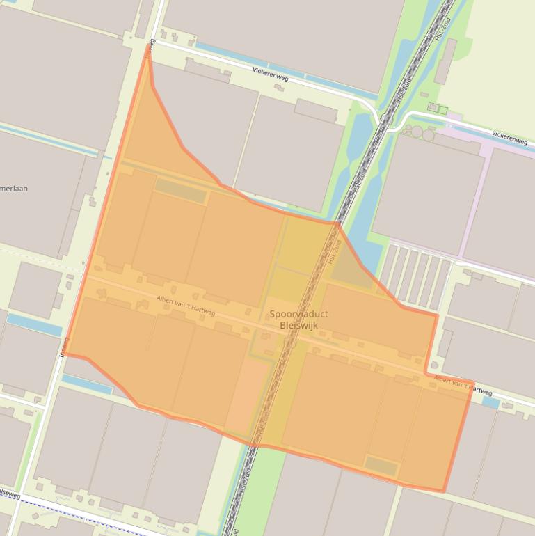 Kaart van postcodegebied 2665MJ.