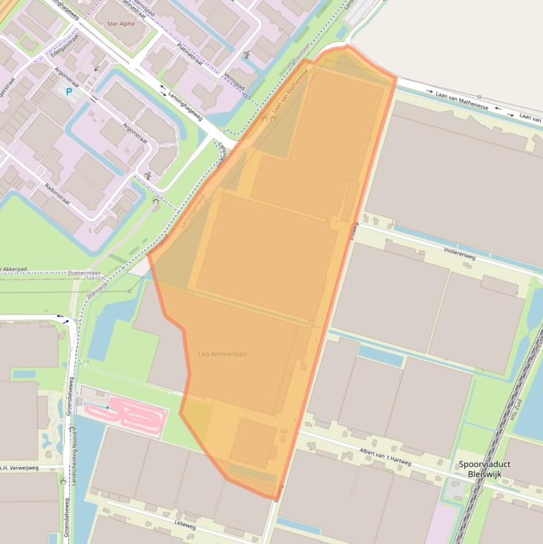 Kaart van postcodegebied 2665MK.