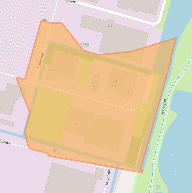 Kaart van postcodegebied 2665MP.