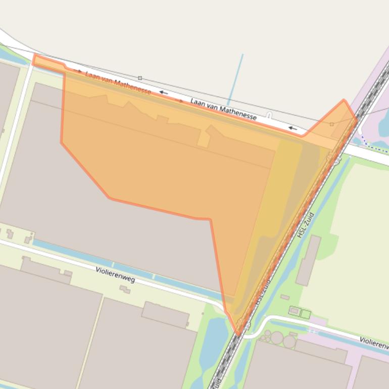 Kaart van postcodegebied 2665MS.