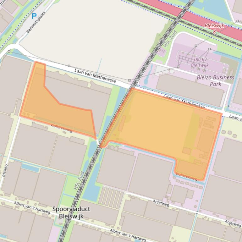 Kaart van postcodegebied 2665MV.