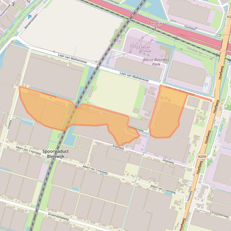 Kaart van postcodegebied 2665MX.