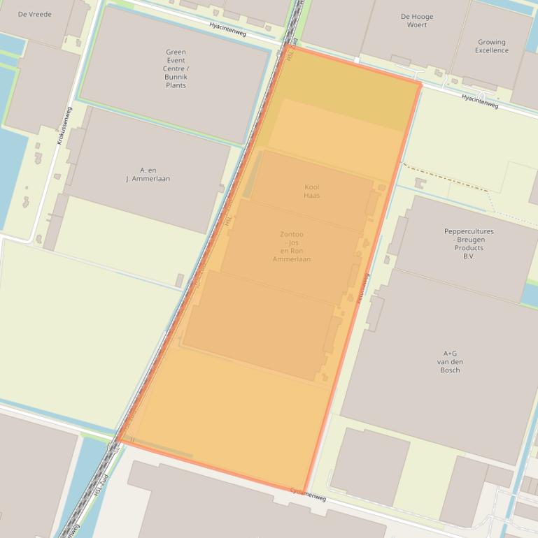 Kaart van postcodegebied 2665NL.