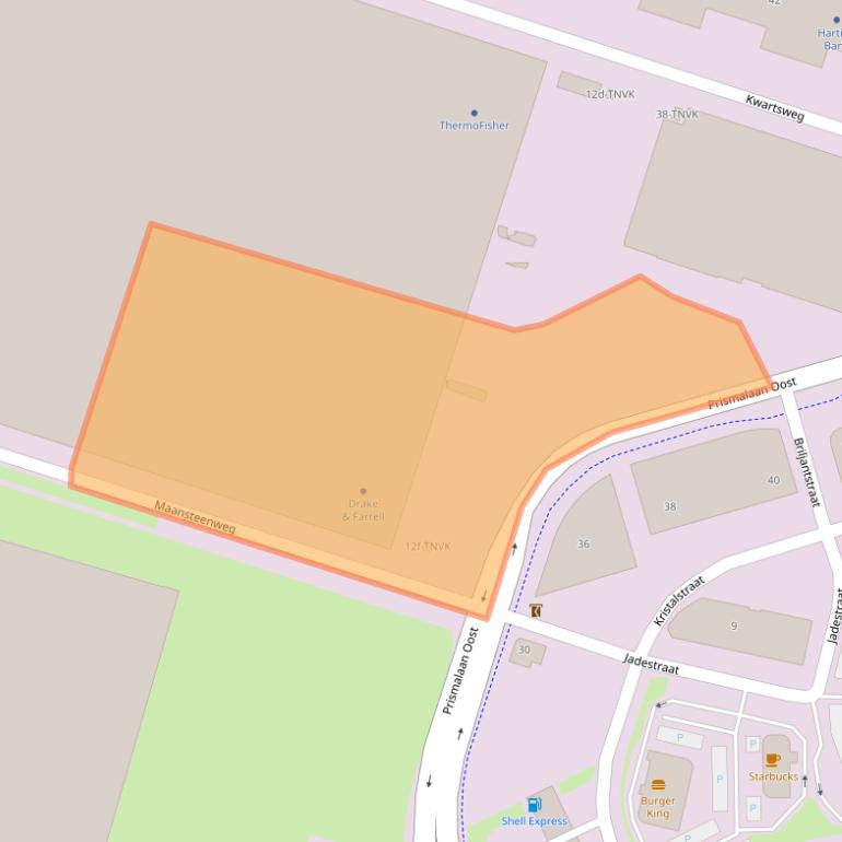 Kaart van postcodegebied 2665NP.