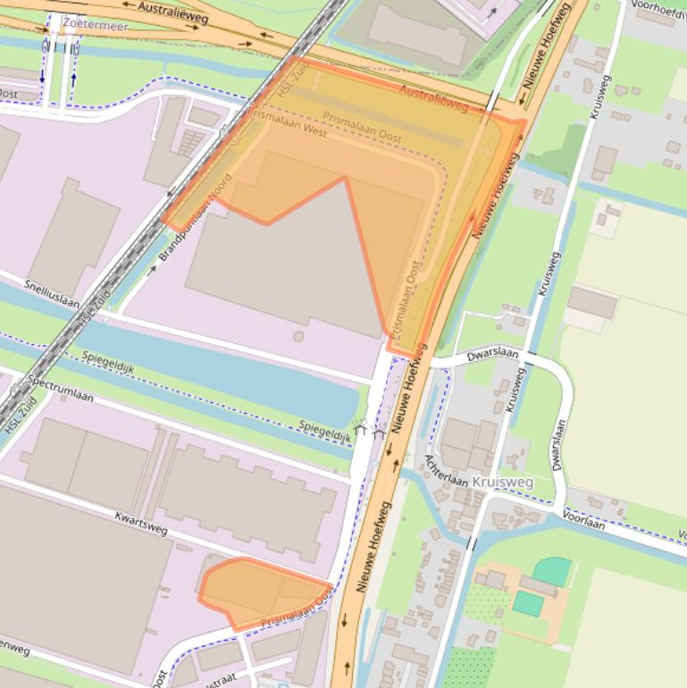 Kaart van postcodegebied 2665NW.