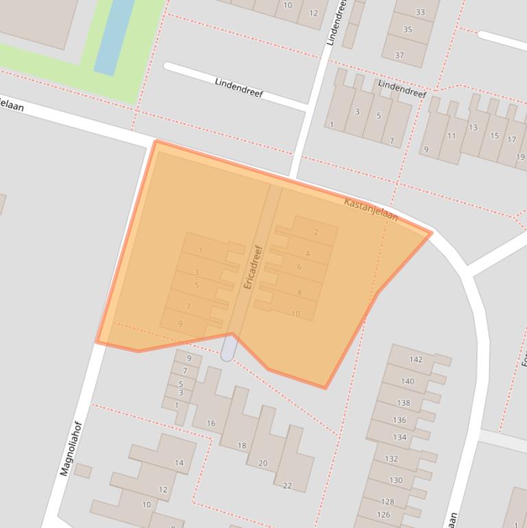 Kaart van postcodegebied 2665RB.