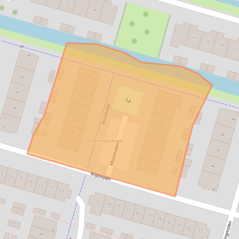 Kaart van postcodegebied 2665SM.