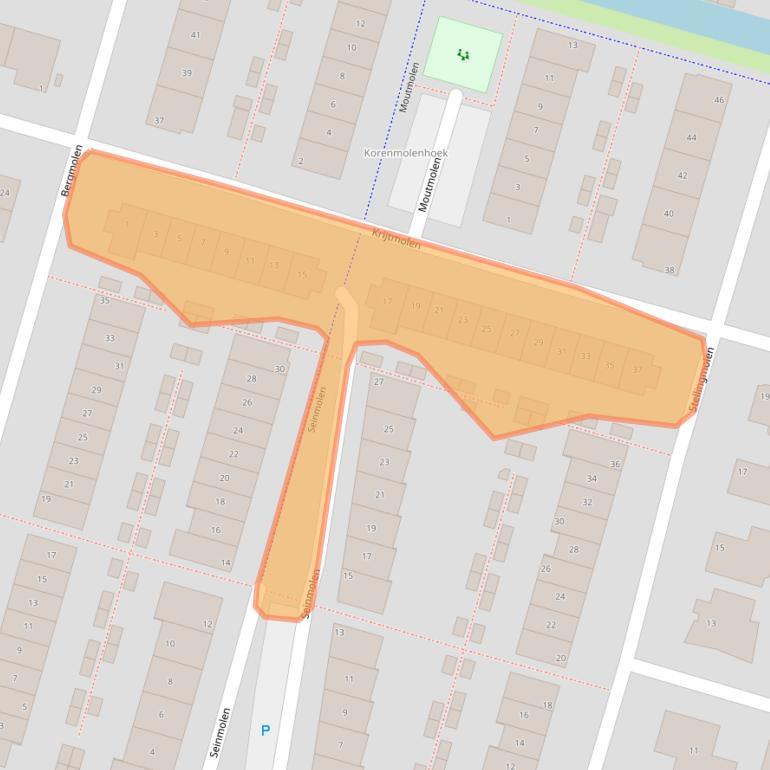 Kaart van postcodegebied 2665SN.