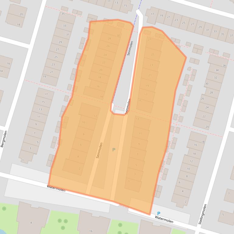 Kaart van postcodegebied 2665SP.