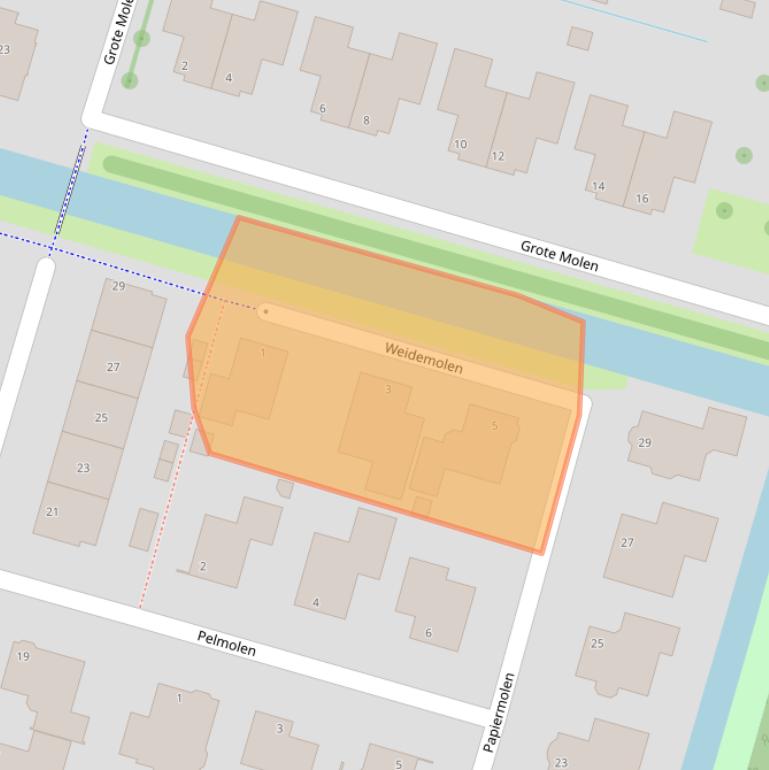 Kaart van postcodegebied 2665SV.