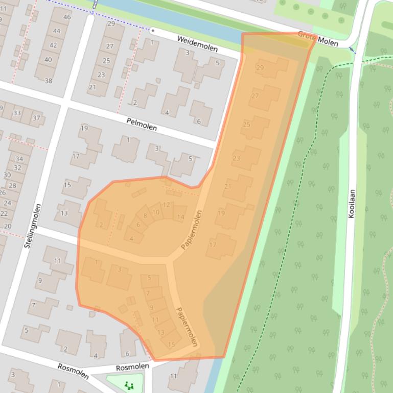 Kaart van postcodegebied 2665SX.