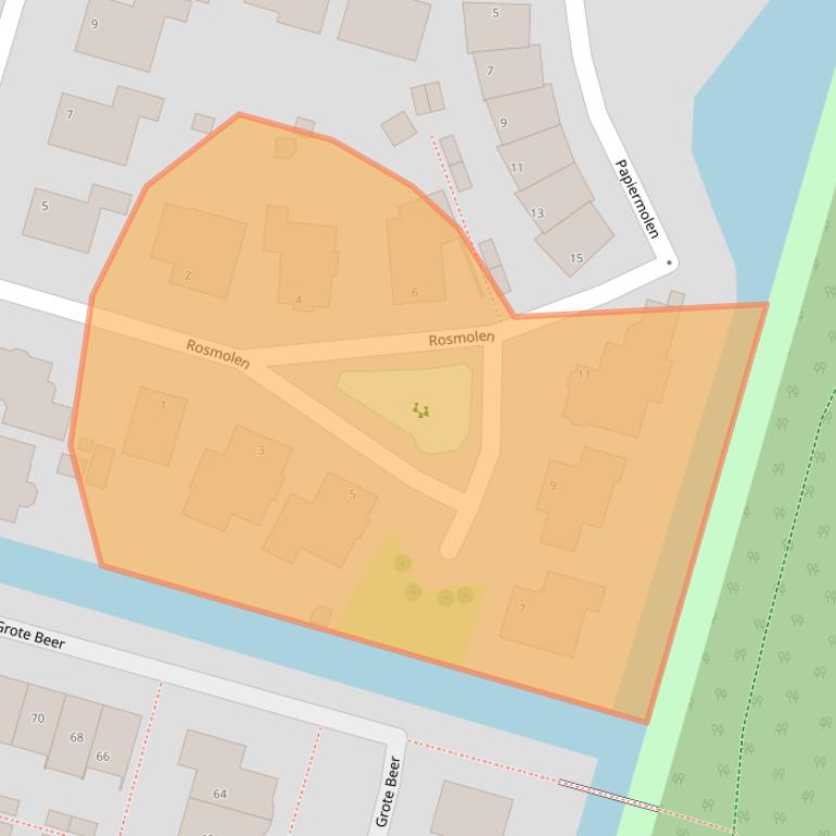 Kaart van postcodegebied 2665SZ.