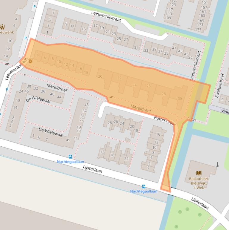 Kaart van postcodegebied 2665VD.