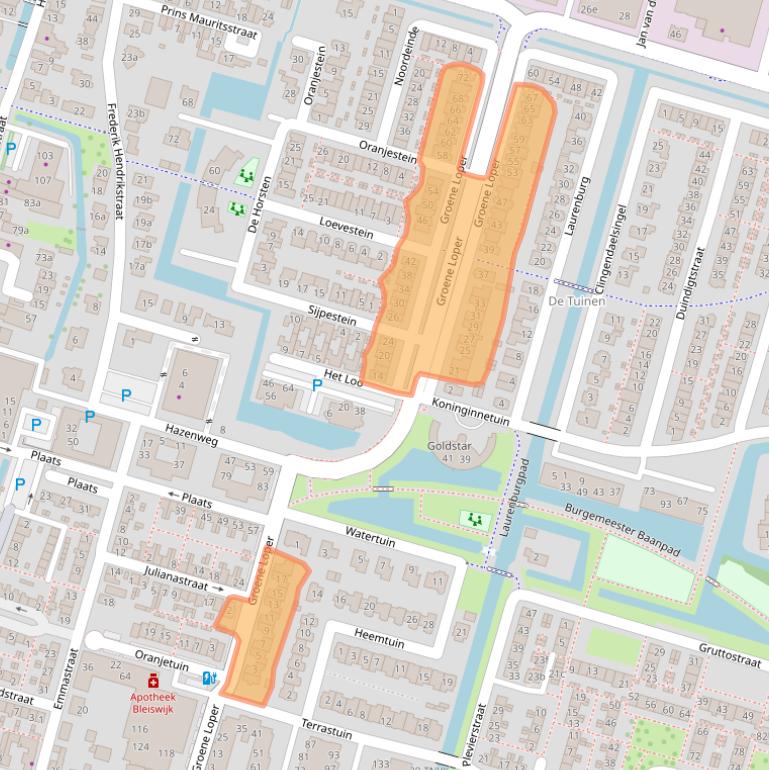 Kaart van postcodegebied 2665VK.