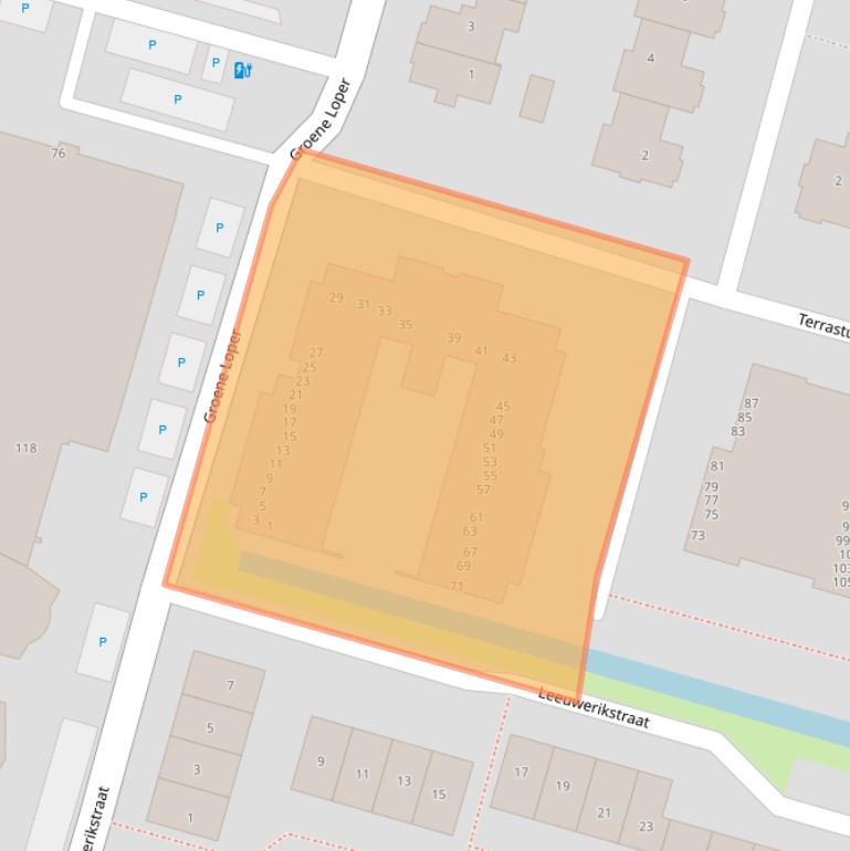 Kaart van postcodegebied 2665VL.