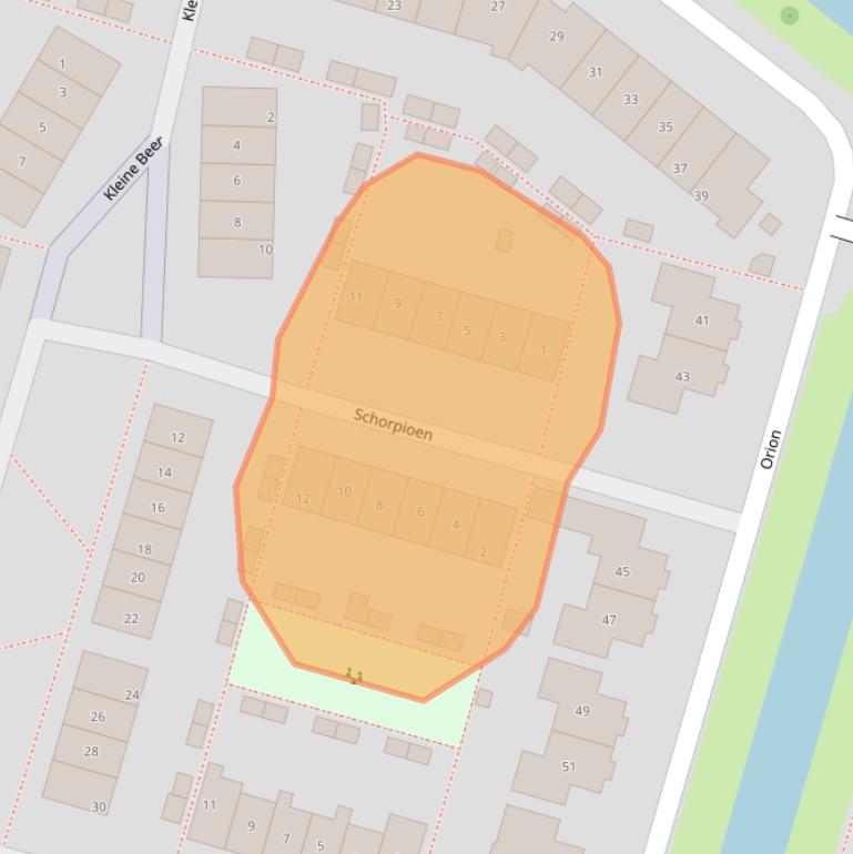 Kaart van postcodegebied 2665WC.