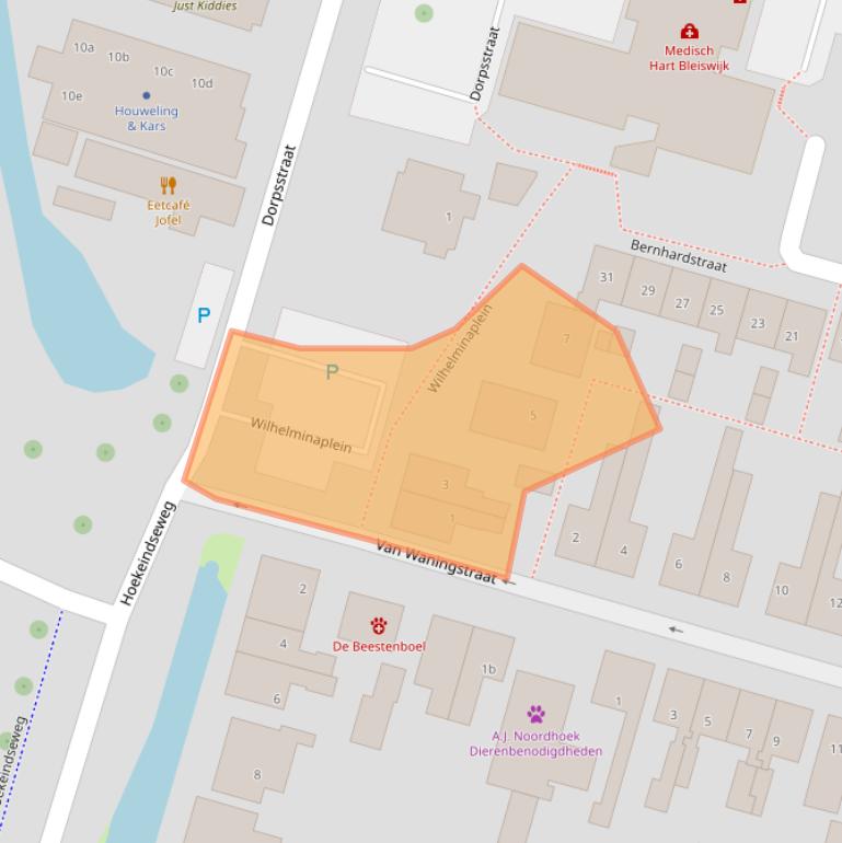 Kaart van postcodegebied 2665XL.