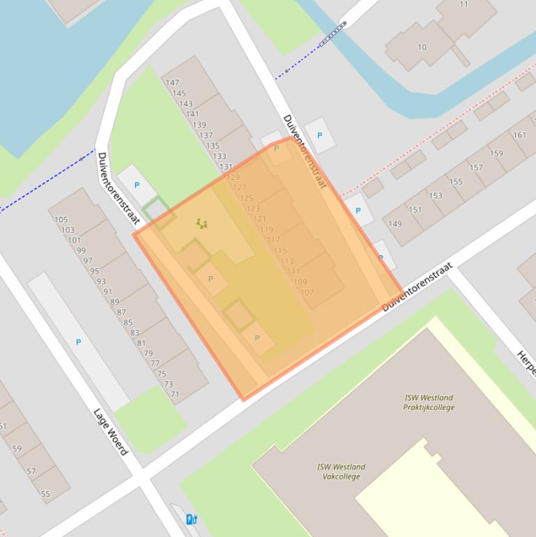 Kaart van postcodegebied 2671AL.