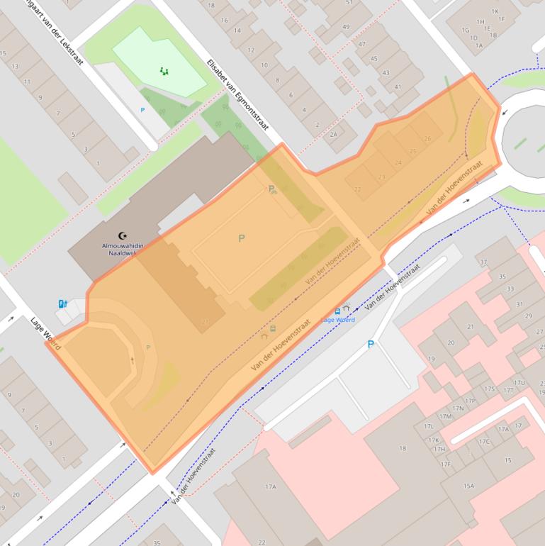 Kaart van postcodegebied 2671BS.