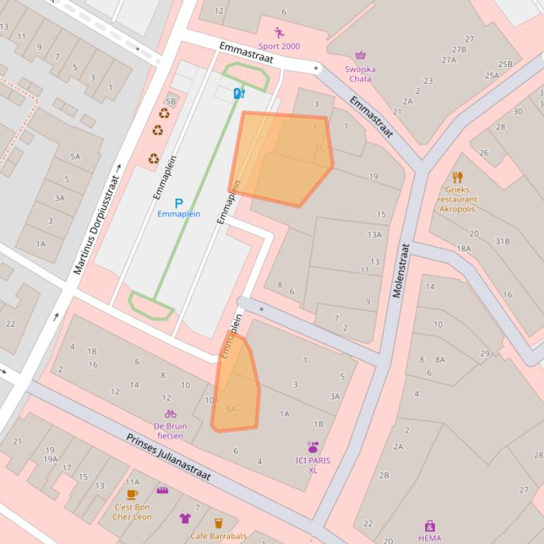 Kaart van postcodegebied 2671BZ.