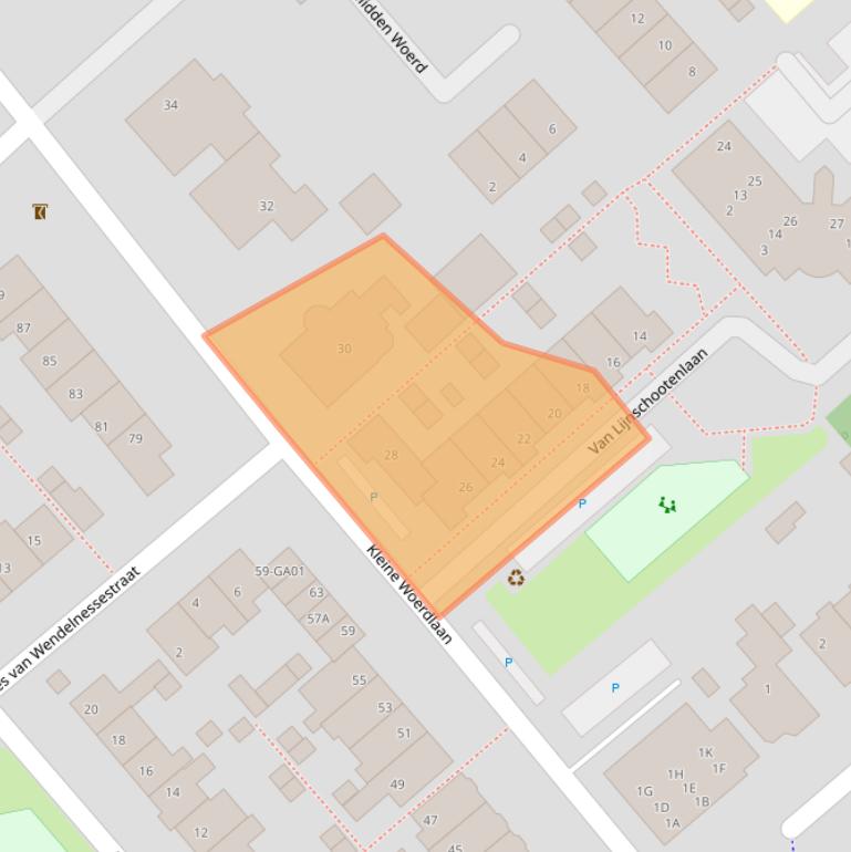 Kaart van postcodegebied 2671CC.