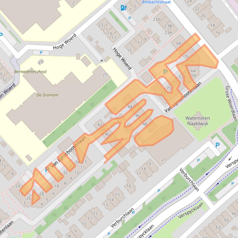 Kaart van postcodegebied 2671CE.