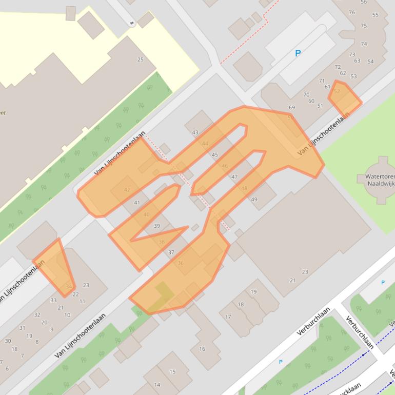 Kaart van postcodegebied 2671CH.