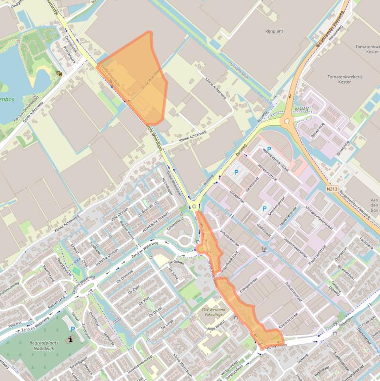 Kaart van postcodegebied 2671CL.