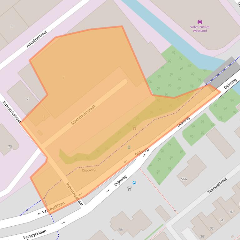 Kaart van postcodegebied 2671CV.