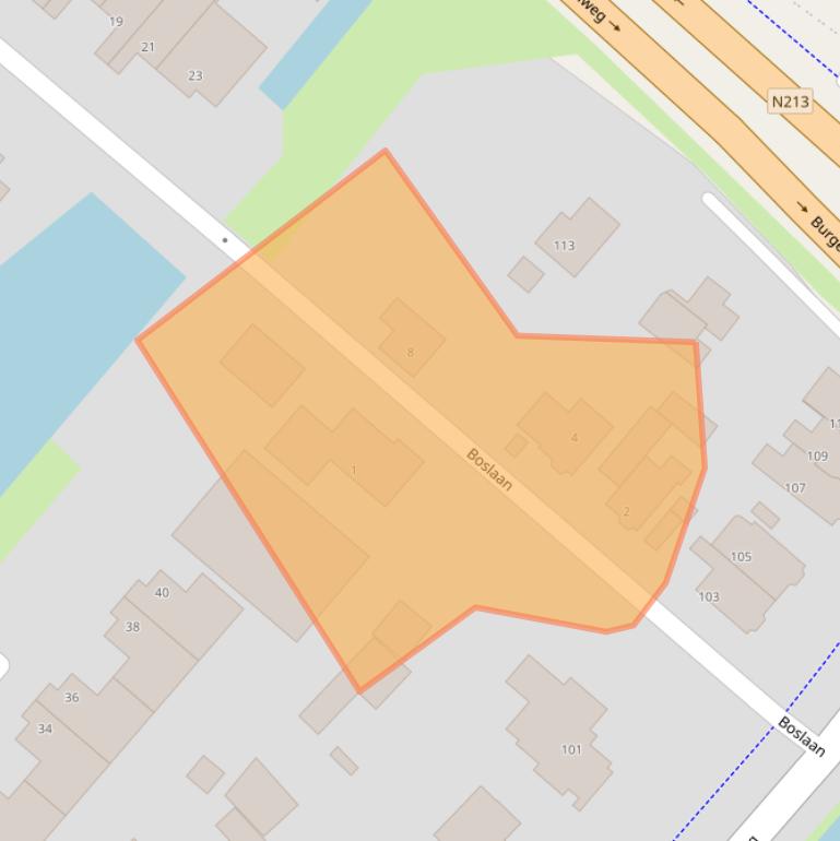 Kaart van postcodegebied 2671DA.