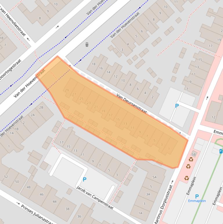 Kaart van postcodegebied 2671EN.