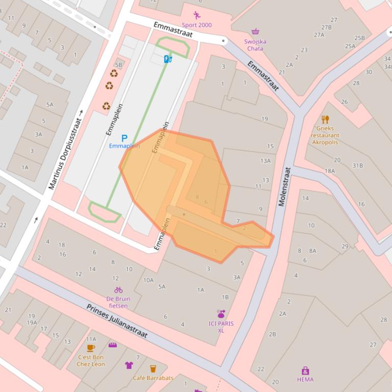 Kaart van postcodegebied 2671ES.