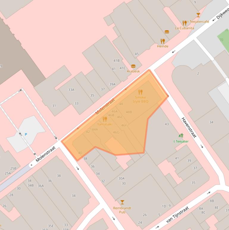 Kaart van postcodegebied 2671EZ.