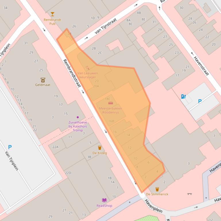 Kaart van postcodegebied 2671GD.