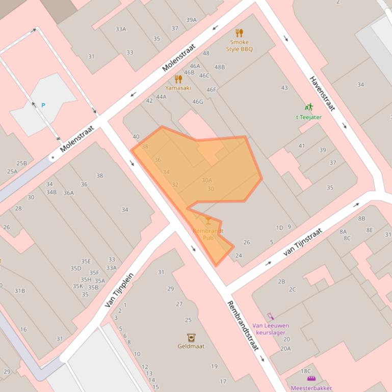 Kaart van postcodegebied 2671GE.