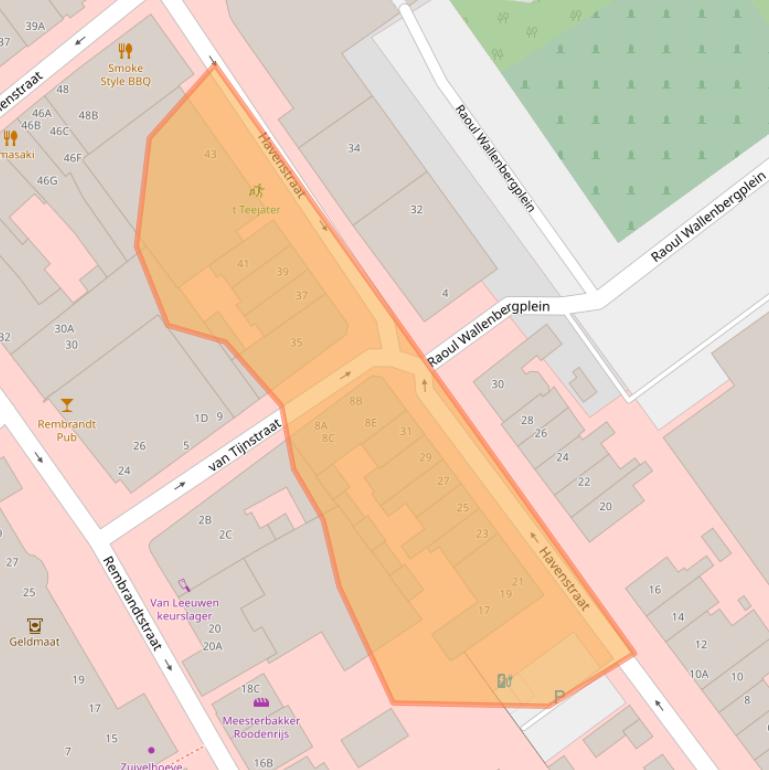 Kaart van postcodegebied 2671GH.