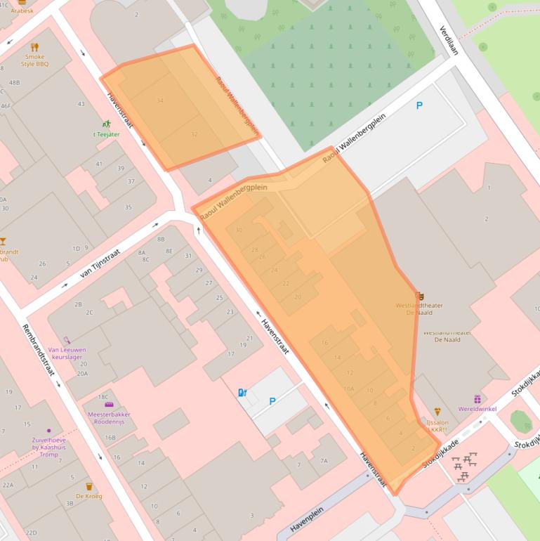 Kaart van postcodegebied 2671GJ.