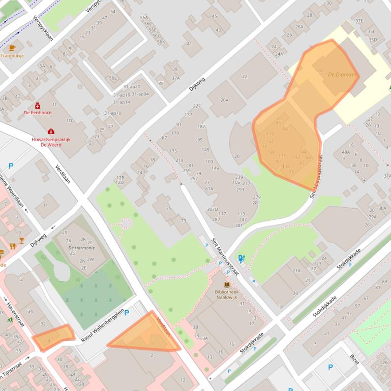 Kaart van postcodegebied 2671GM.
