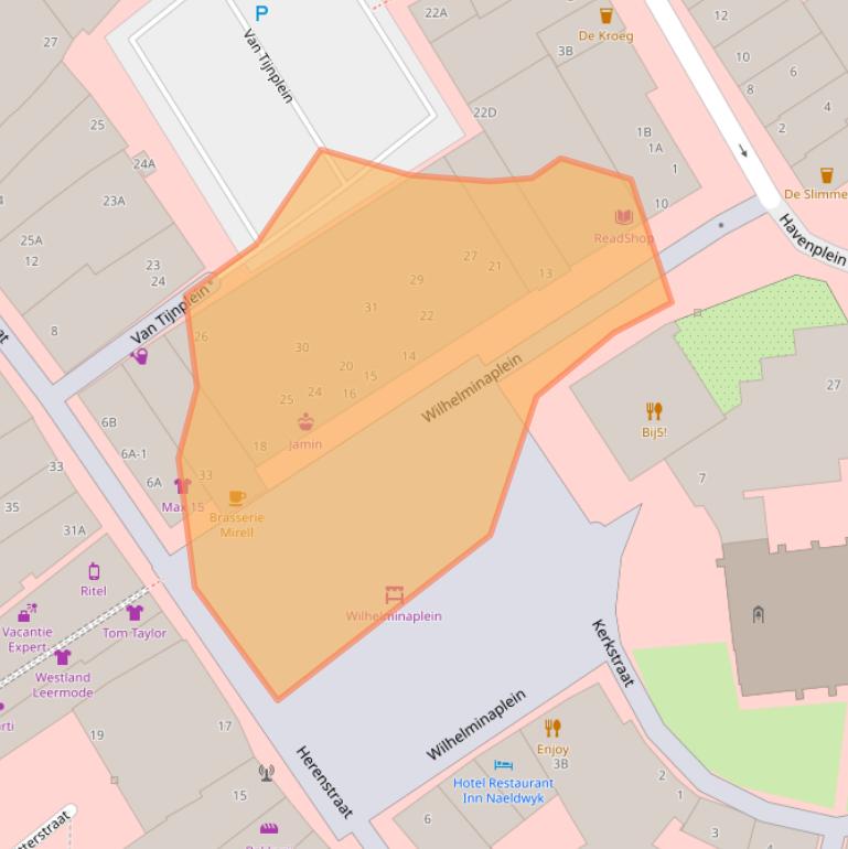 Kaart van postcodegebied 2671GS.