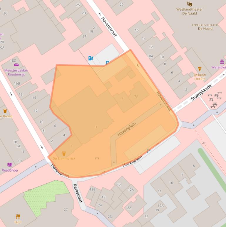 Kaart van postcodegebied 2671GT.