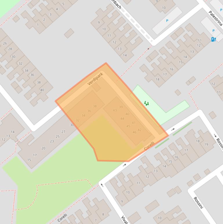 Kaart van postcodegebied 2671HB.