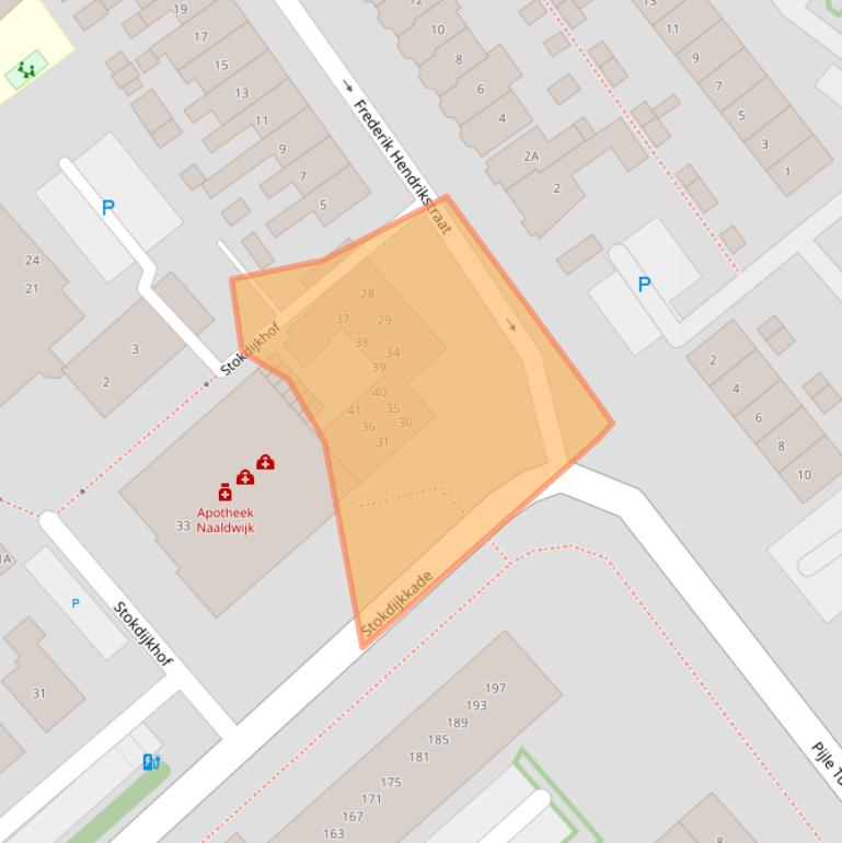 Kaart van postcodegebied 2671HK.