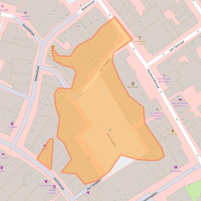 Kaart van postcodegebied 2671HP.