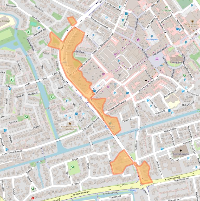 Kaart van postcodegebied 2671HT.