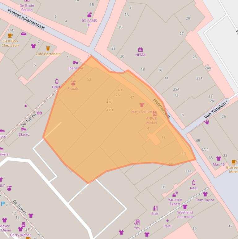 Kaart van postcodegebied 2671HZ.
