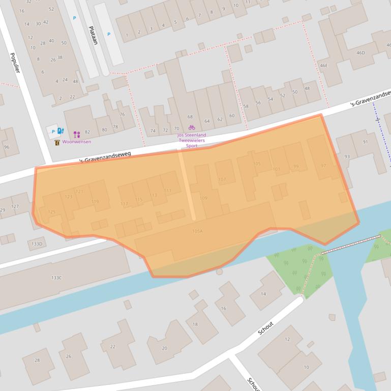 Kaart van postcodegebied 2671JL.